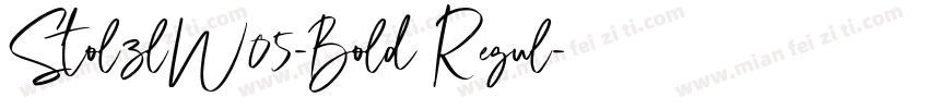 StolzlW05-Bold Regul字体转换